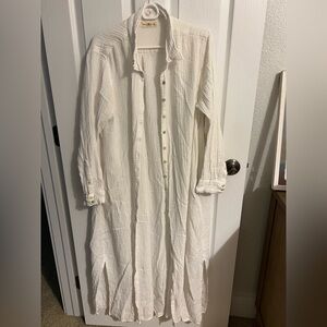 100% cotton long sleeve dress